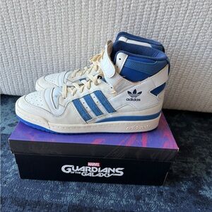 Adidas x Marvel Sneakers - Forum Hi 84 - Blue and Cream